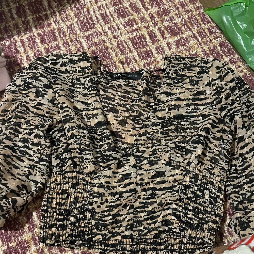 zara crop long sleeve